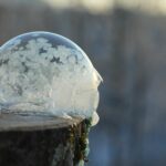 Winter STEM activities frozen bubble