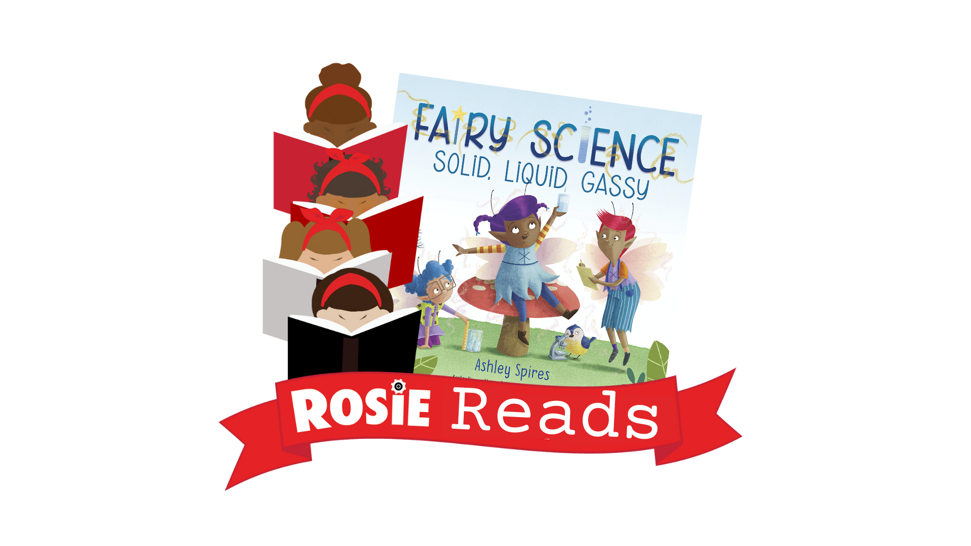 Fairy Science Book Cover with Rosie Reads Banner